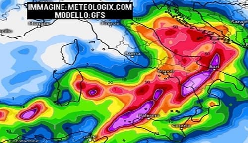 immagini dal satellite previsioni meteo uragano mediterraneo - medicane