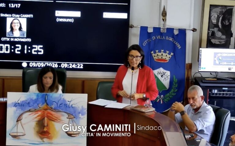 giusy caminiti sindaca del comune di villa san giovanni - rc