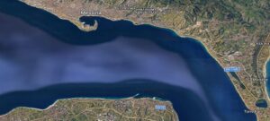 mappa stretto di messina