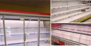 scaffali vuoti nel supermercato eurospin villa san giovanni